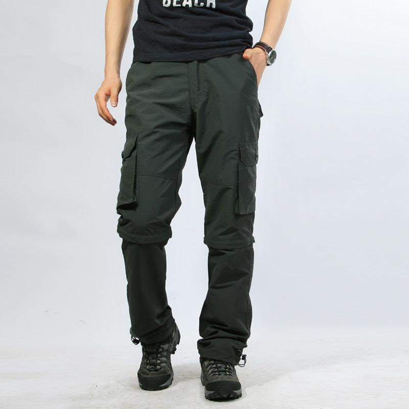Mens QuickDry Cargo Pants With Detachable Legs Outdoorer